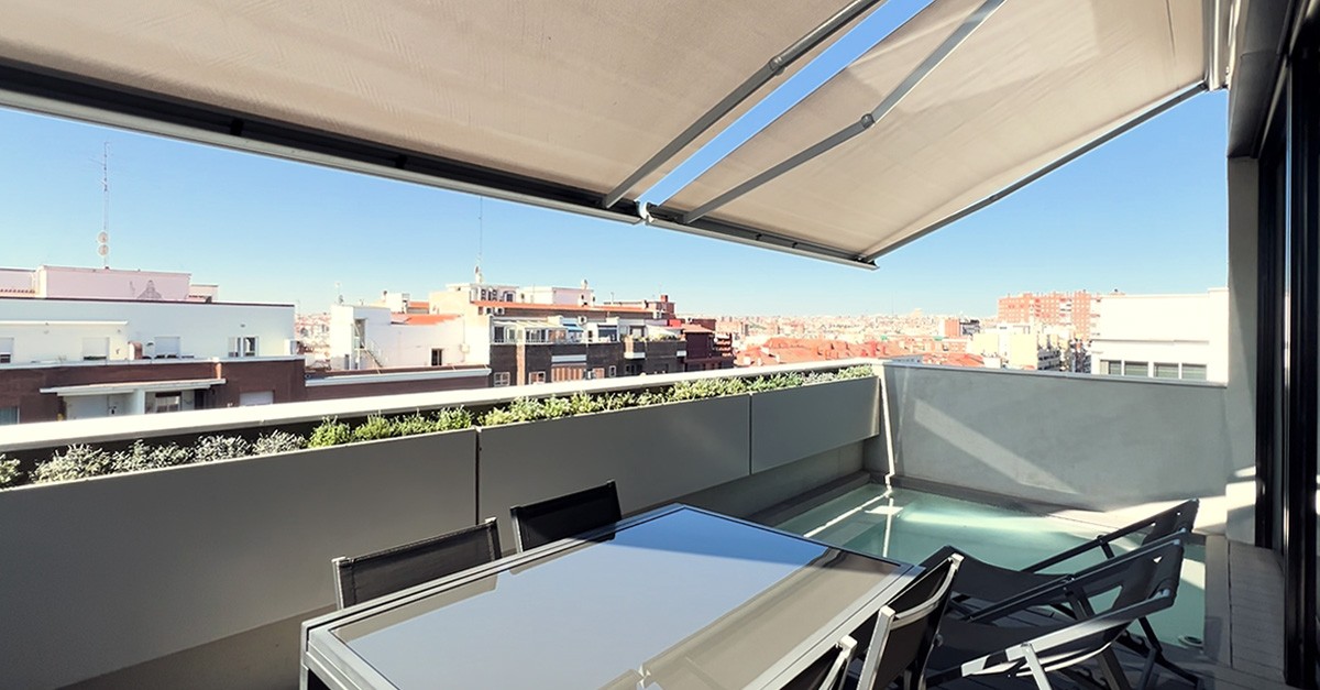 Terraza de la casa de Israel Alba