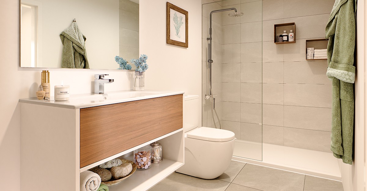 Baño de un piso de Torre Cervantes