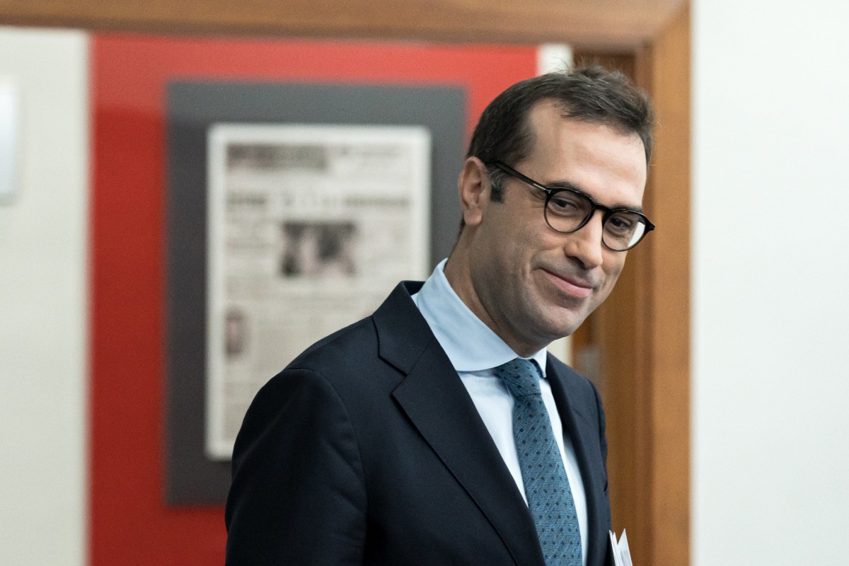El ministro de Economía, Carlos Cuerpo, durante una rueda de prensa posterior al Consejo de Ministros, en el Palacio de La Moncloa