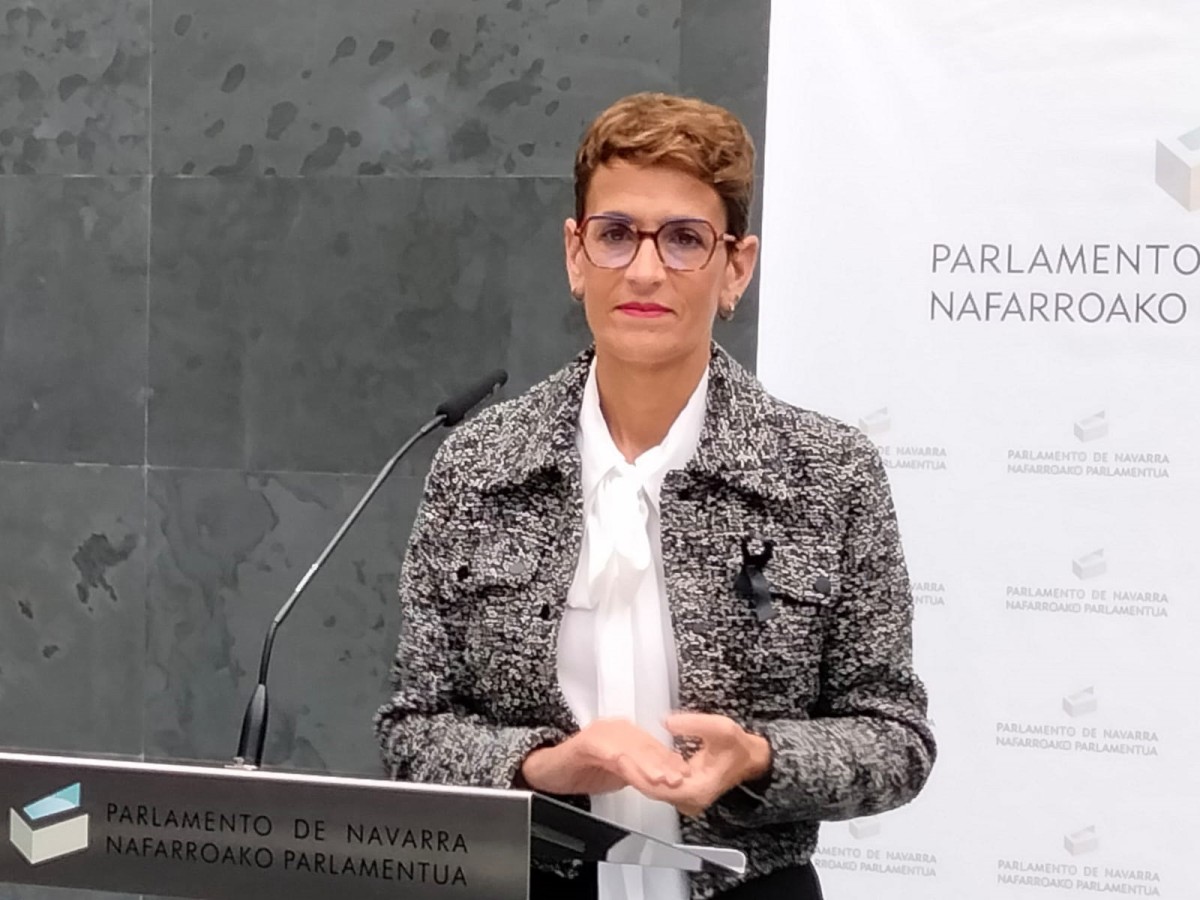 María Chivite, presidenta de Navarra