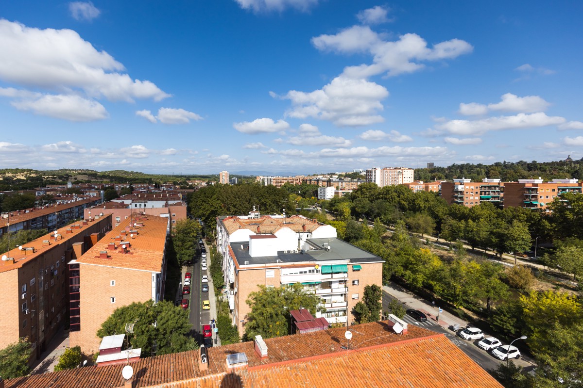 Vistas de las afueras de Madrid capital