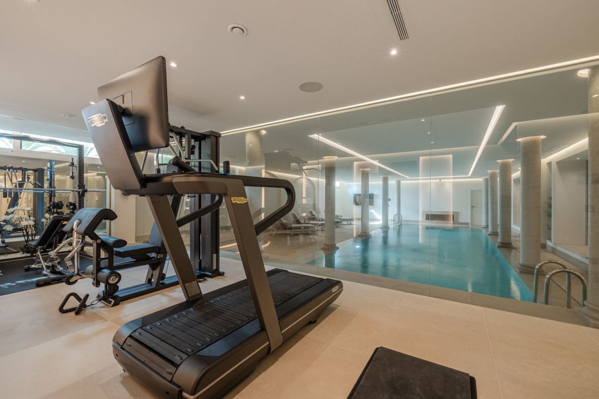Indoor pool and gym