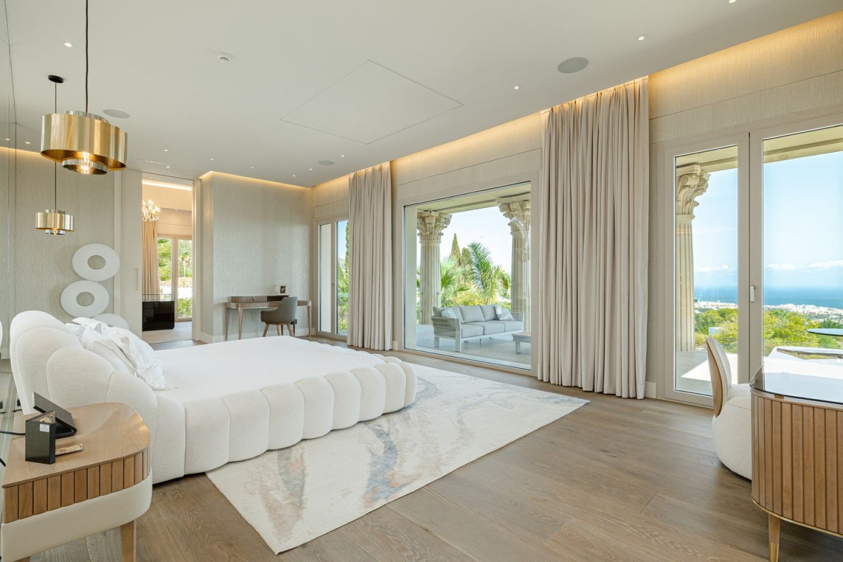 Bedroom with views