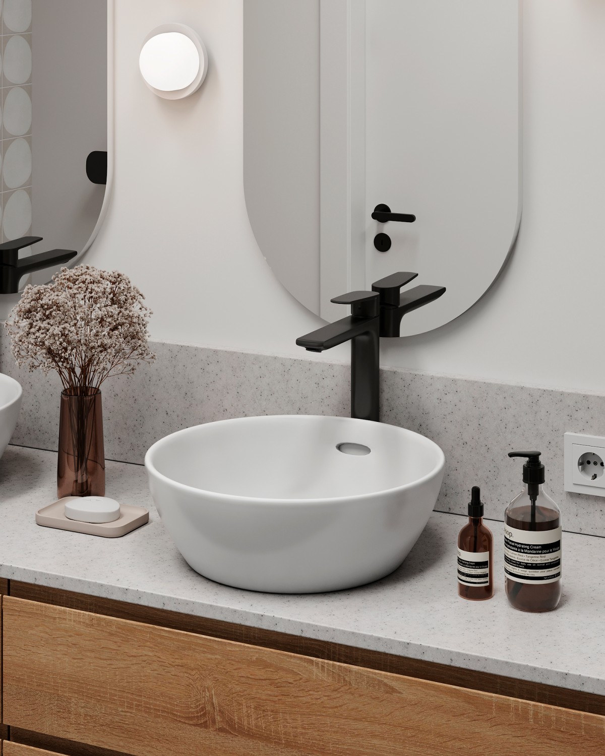 Baño con apliques