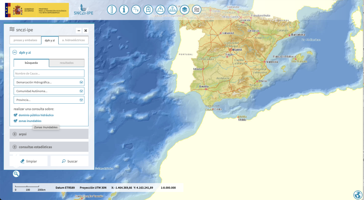 Mapa zona inundable
