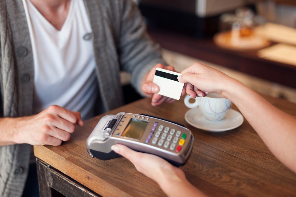 File - Card payment at POS.