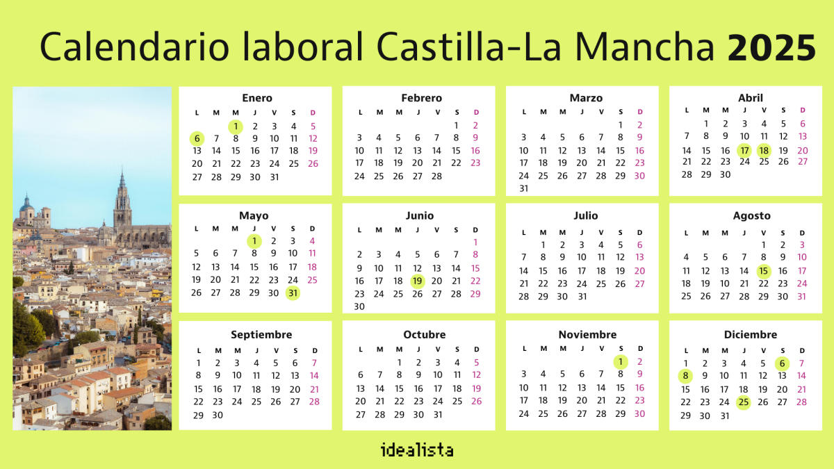 Calendario laboral Castilla-La Mancha 2025