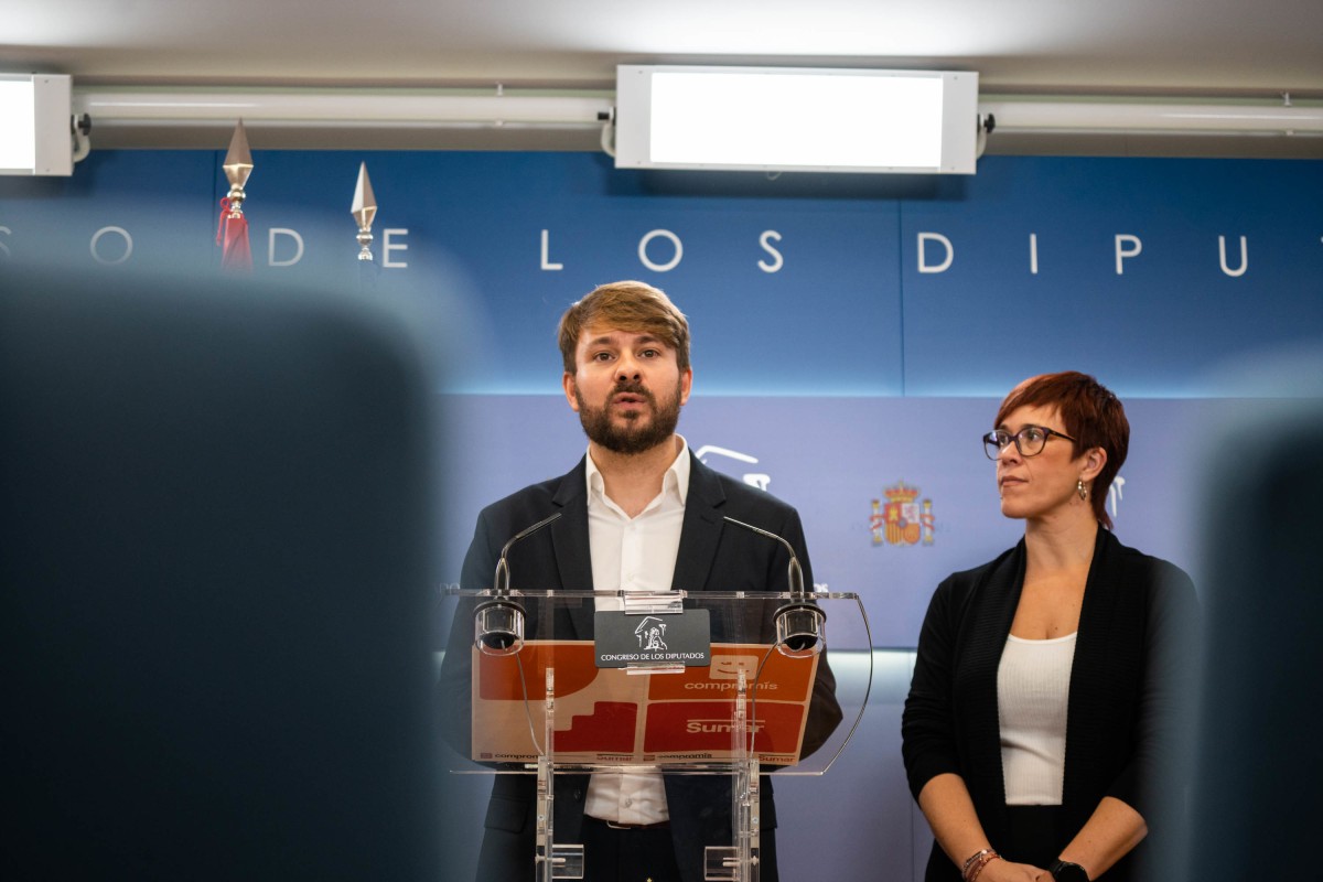 Arxiu - La portaveu de Compromís al Congrés, Àgueda Micó i el diputat de Compromís-Sumar al Congrés, Alberto Ibáñez