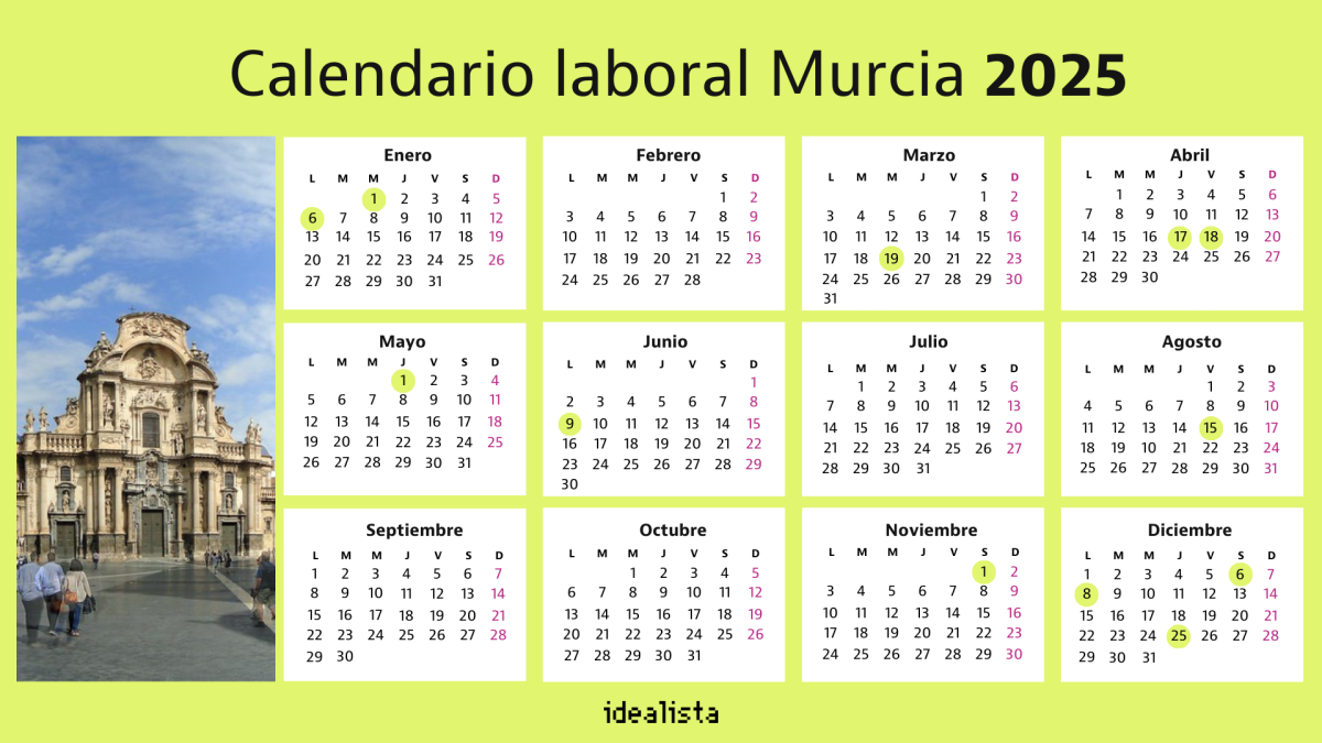 Calendario laboral Murcia 2025