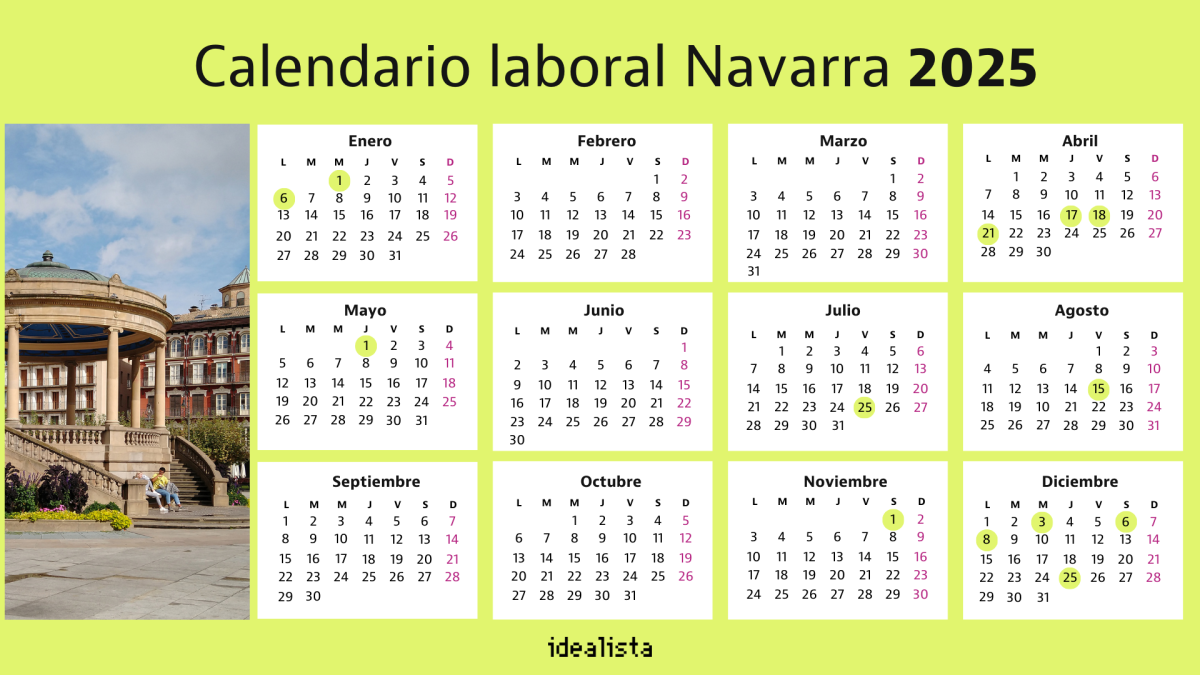 Calendario laboral Navarra 2025