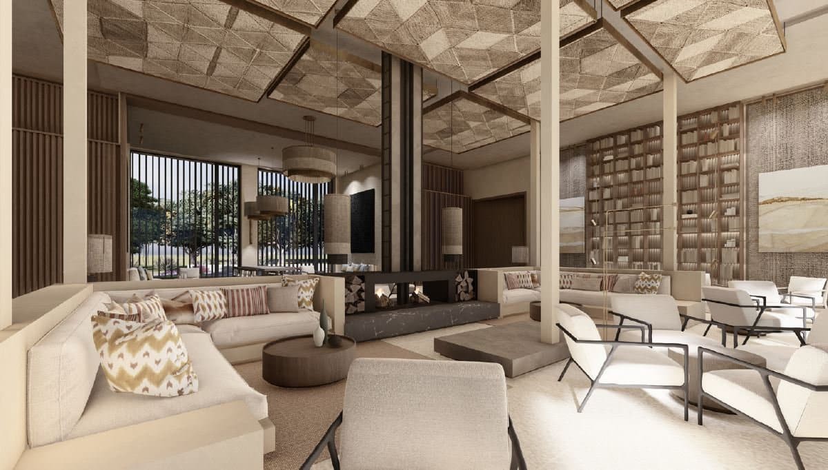 Interior area of the hotel