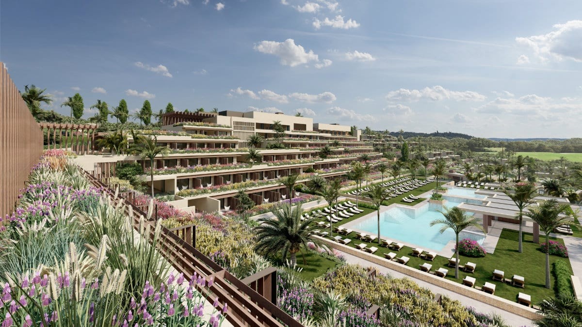 Exterior of the resort