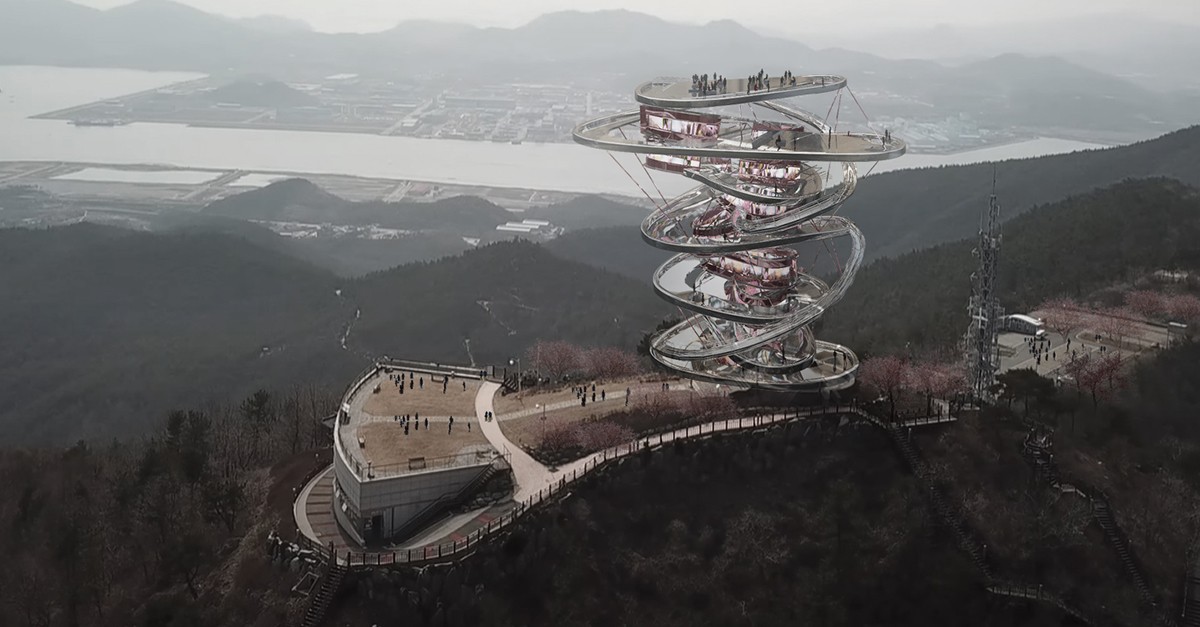 Observation sculpture en Gwangyang, Taiwán