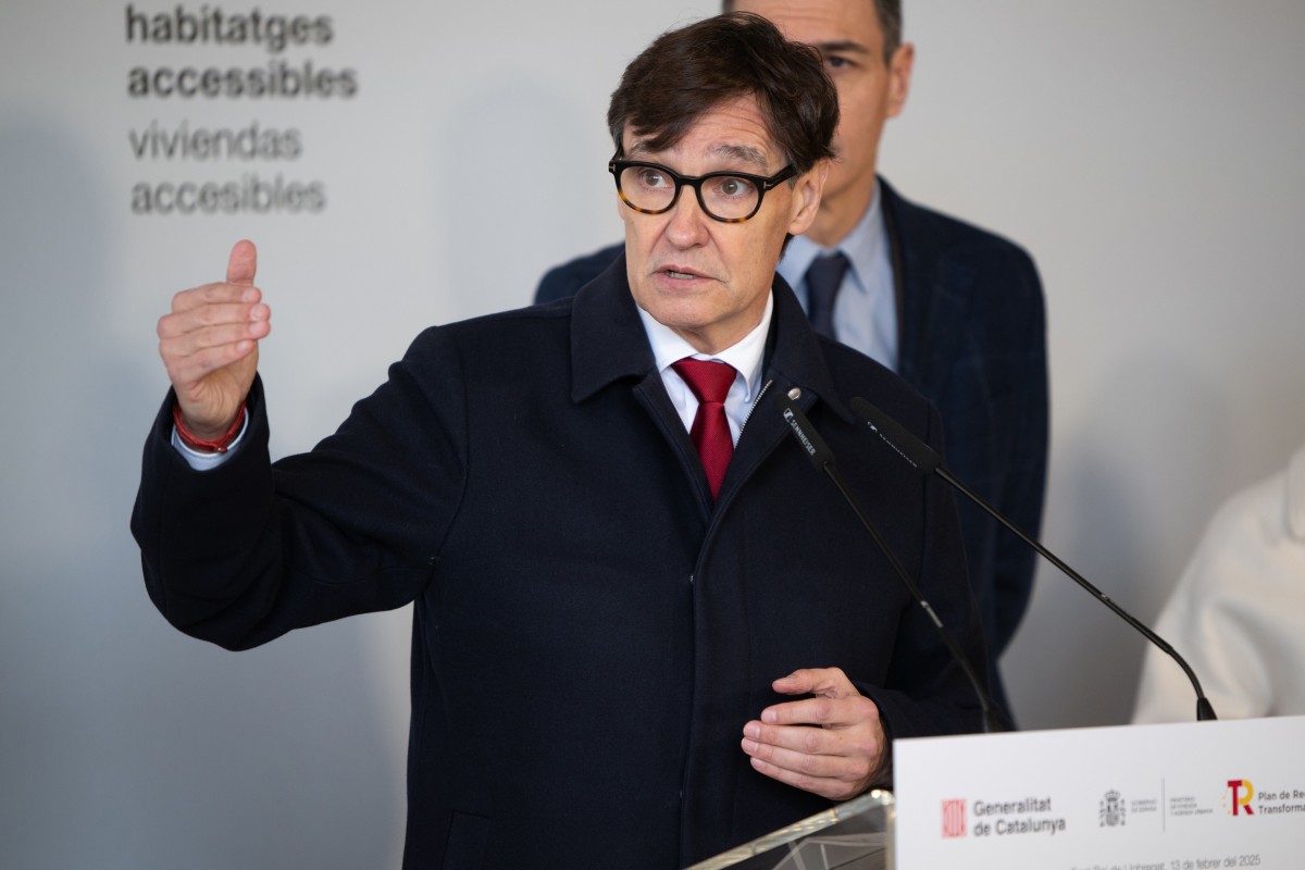 Illa avança que un 25% de la reserva pública de solars serà per a joves i un 10% per a vulnerables El president de la Generalitat, Salvador Illa