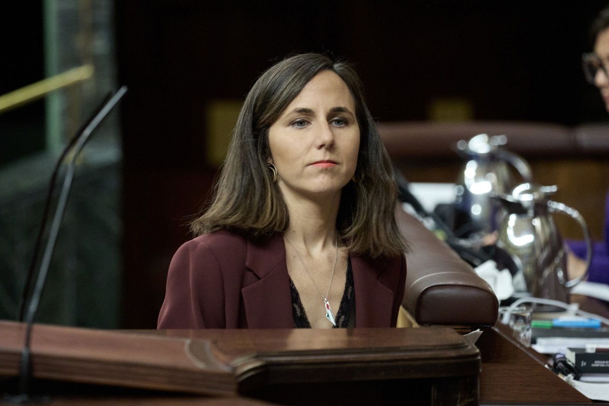 El Congreso rechaza la propuesta de Podemos de ilegalizar empresas de desokupación, con abstención del PSOE Archivo - La secretaria general de Podemos, Ione Belarra, interviene durante una sesión de control al Gobierno, en el Congreso de los Diputados, a 9 de octubre de 2024, en Madrid (España).