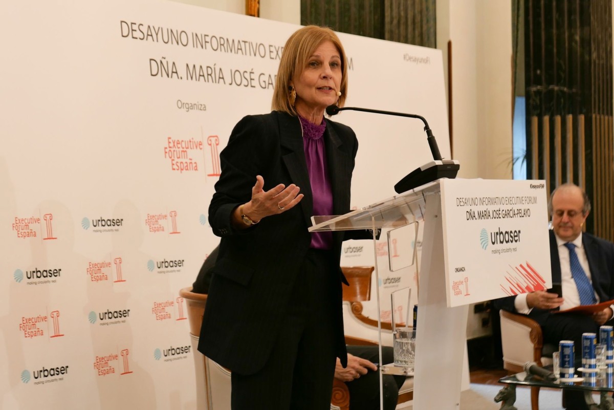 María José García-Pelayo durante el Desayuno Informativo Execuive Forum, el martes 25 de febrero.