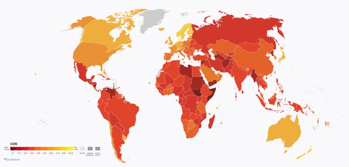 Índice de percepción de la corrupción 2024 Índice de percepción de la corrupción 2024