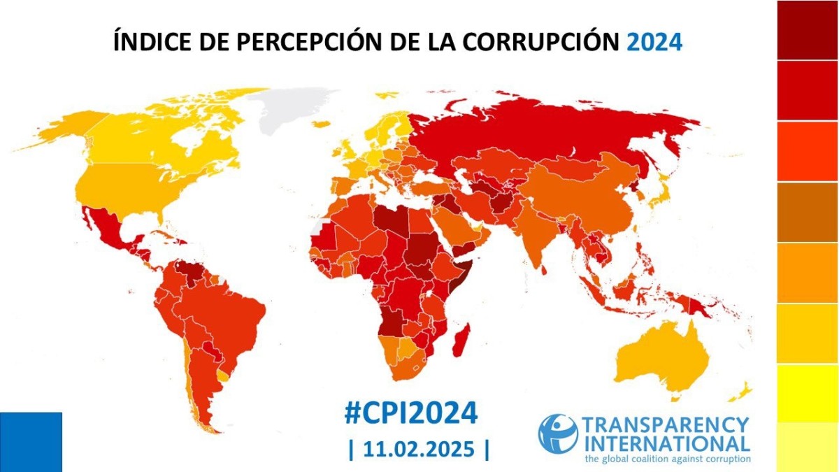 Índice de percepción de la corrupción 2024 (11-02-2025) Índice de percepción de la corrupción 2024