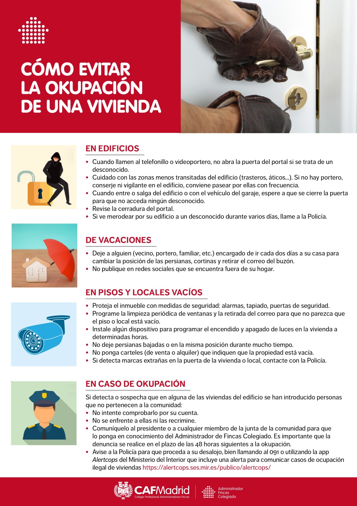 Cómo evitar la okupación