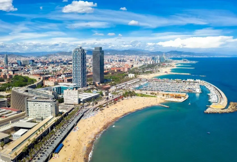 Immagine panoramica di Barcellona