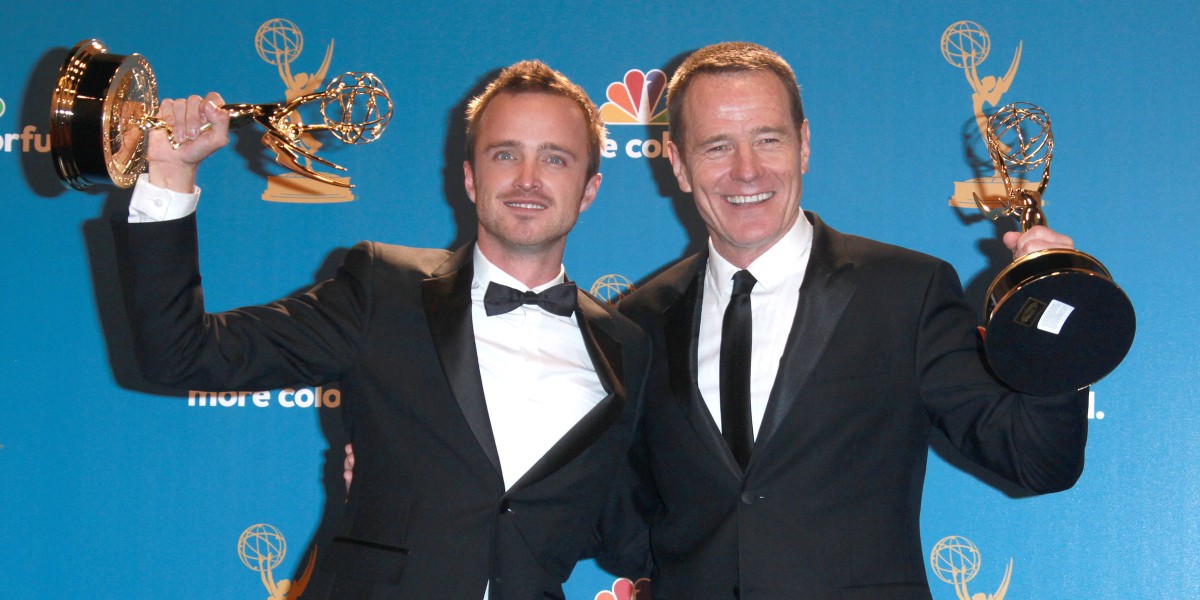 Aaron Paul y Bryan Cranston 