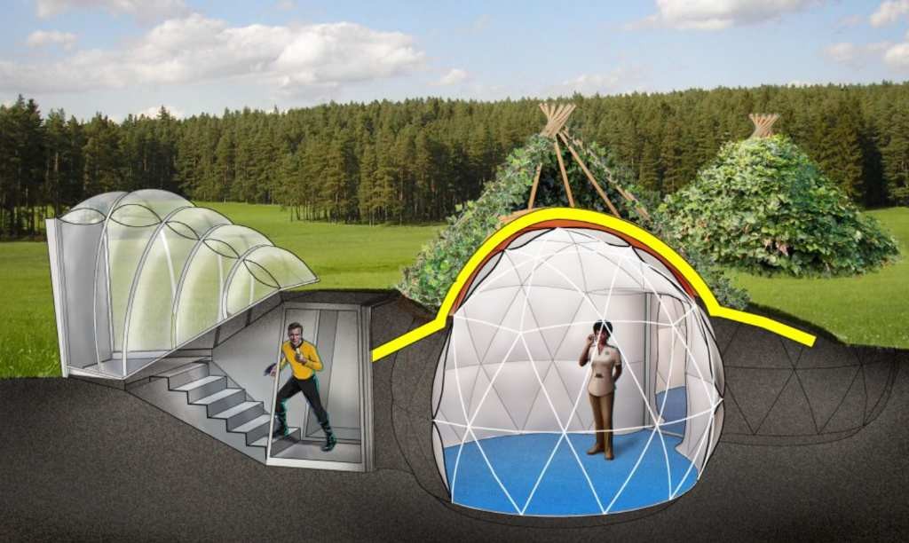 Casas prefabricadas hinchables