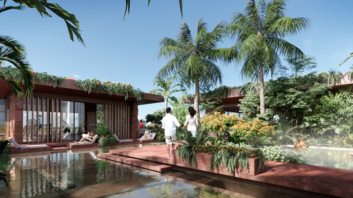 Complejo hotelero en la India. Foster & Partners arquitectos