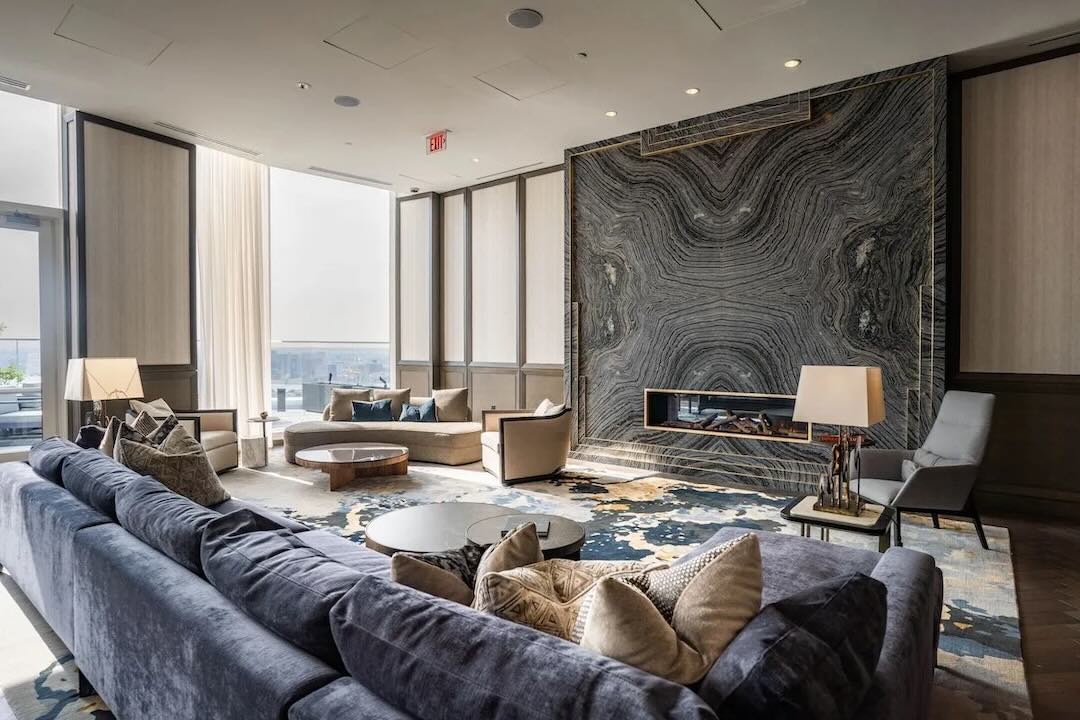 área de convívio das Millennium Residences