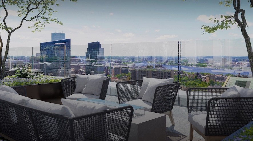 terraço nas Millennium Residences