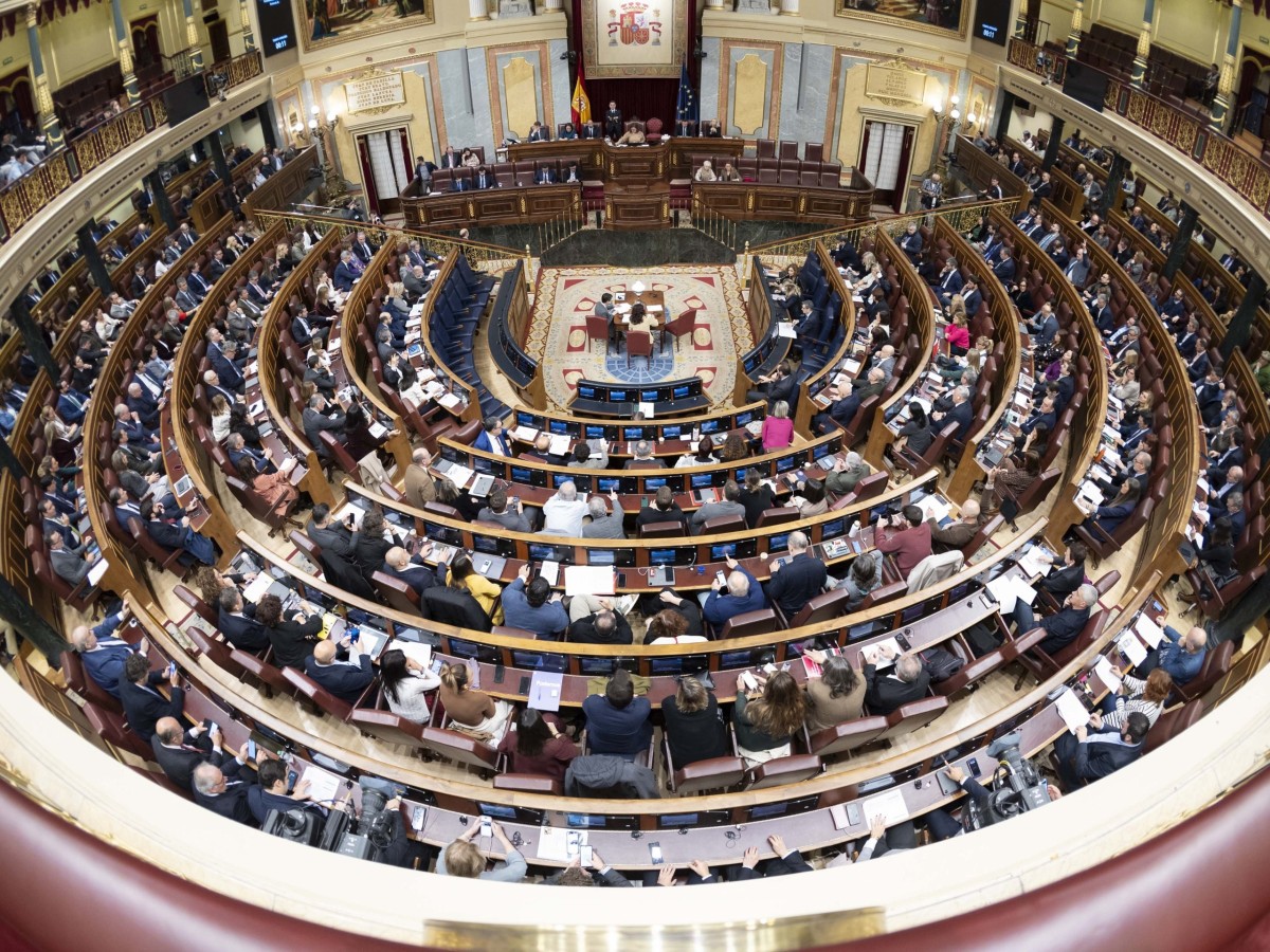 Arxiu - Vista general hemicicle del Congrés, 19 de desembre de 2024.