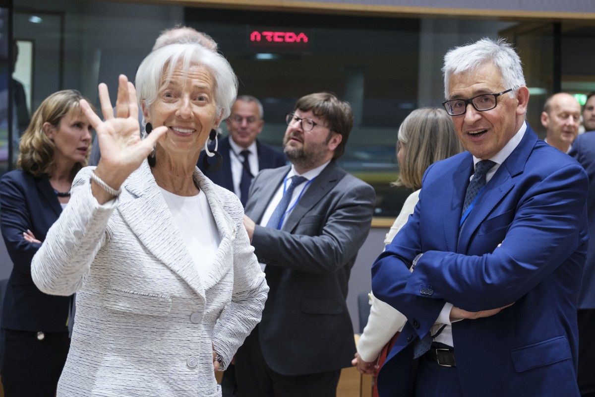 Christine Lagarde y Piero Cipollone (BCE)