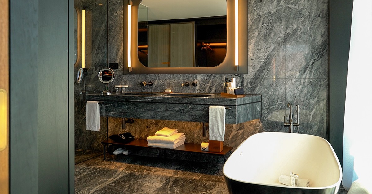 Baño Baño del Hotel Thompson de Madrid
