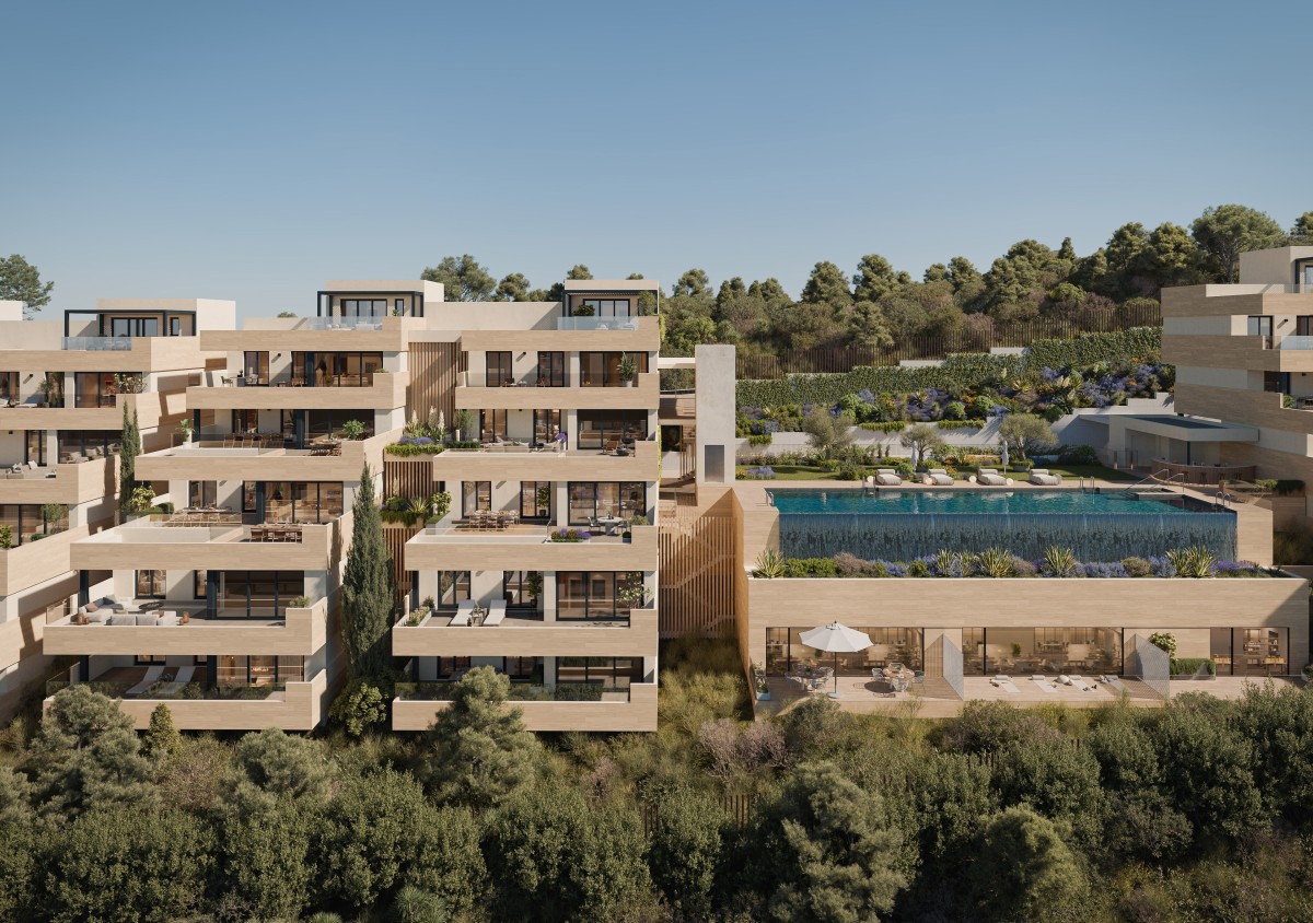 Grupo Insur doubles its commitment to the Costa del Sol with the launch of two new developments. Image of the Soleil development by Grupo Insur, located in Marbella (Málaga).