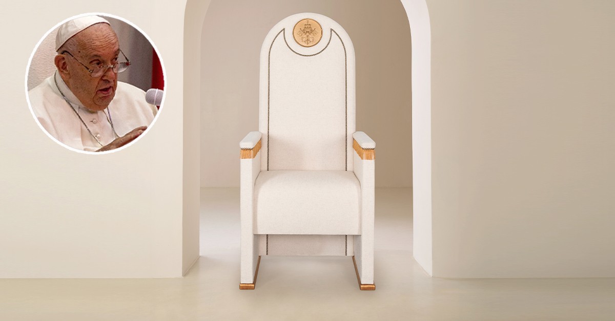 Sillón utilizado por el Papa durante su visita a Timor Oriental 