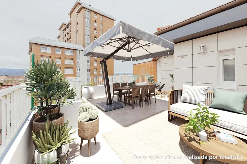 Ático con terraza en Oviedo