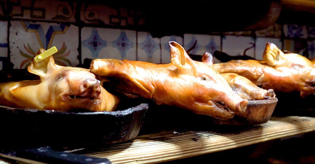 Cochinillos almacenados junto al horno