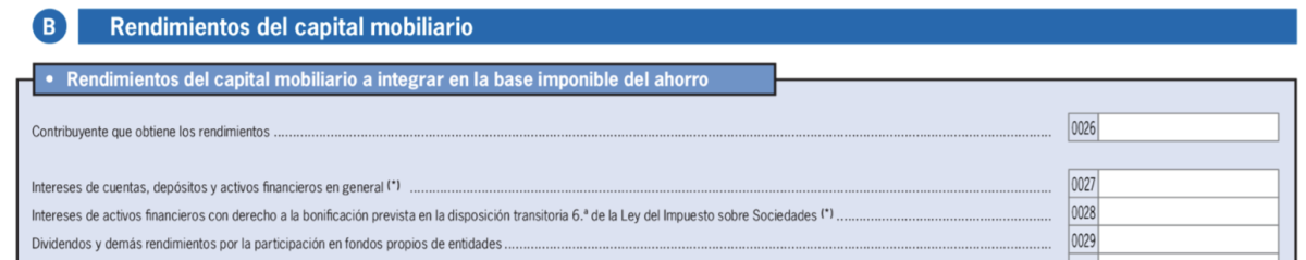 Dividendos fondos inversión IRPF casilla 2024