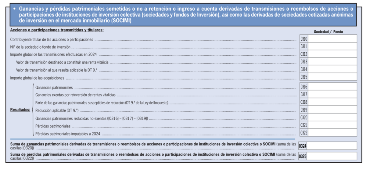 Fondos de inversión IRPF casilla