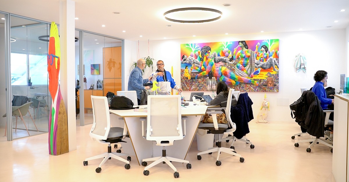Taller de Okuda en Usera, Madrid