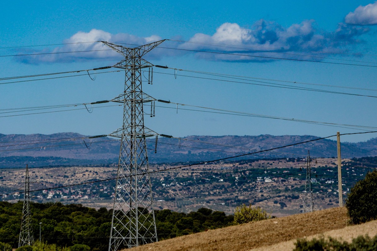 Torre de alta tensión.