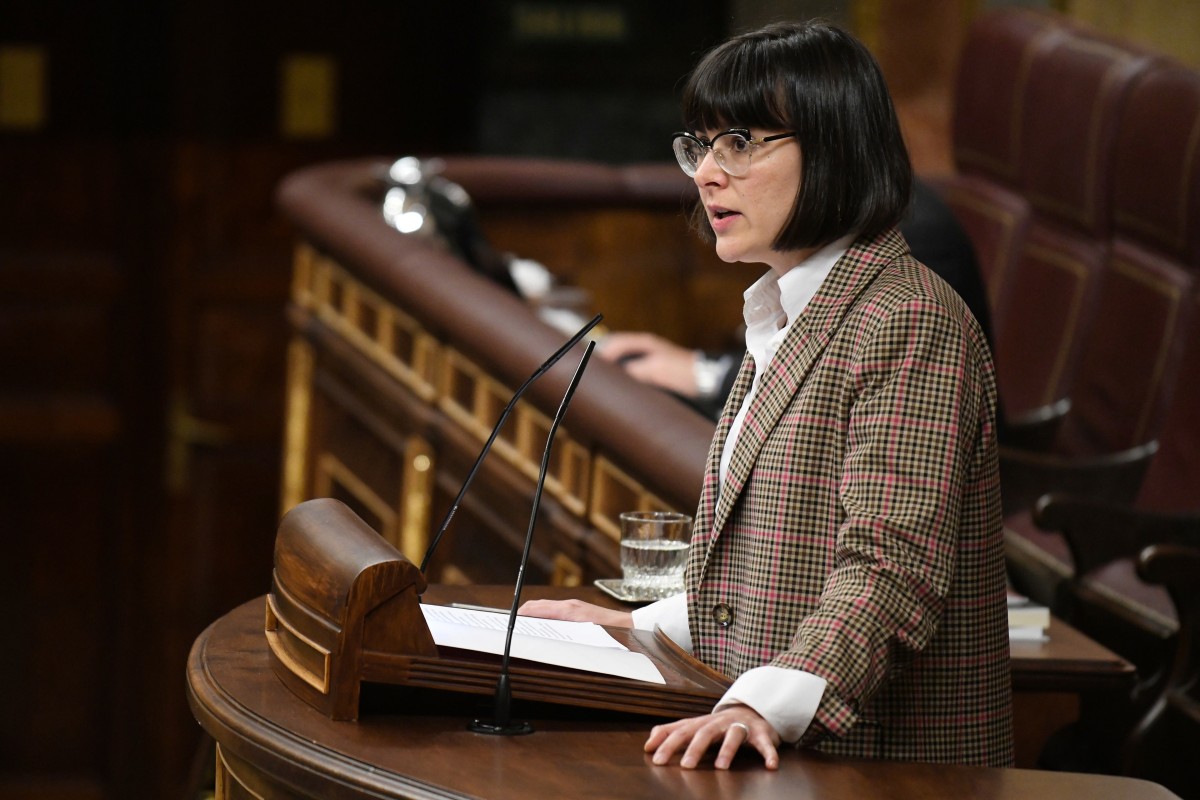 Sumar lleva a votación al Congreso un impuesto que grave la actividad de yates y aviones de lujo Archivo - La diputada de Sumar En Comú Podem, Julia Boada, durante una sesión plenaria, en el Congreso de los Diputados, a 19 de marzo de 2024, en Madrid (España).