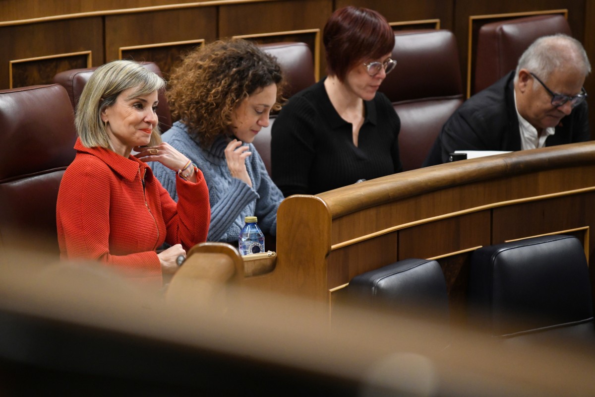 Sumar exige al PSOE desbloquear en el Congreso la ley para limitar el alquiler de temporada, seis meses parada La portavoz de Sumar en el Congreso, Verónica Martínez (1i)