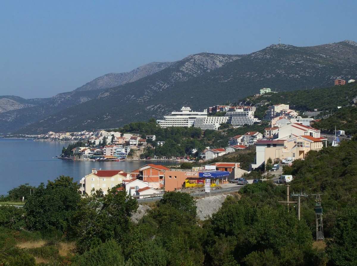Vista de la ciudad de Neum, en Bosnia y Herzegovina.