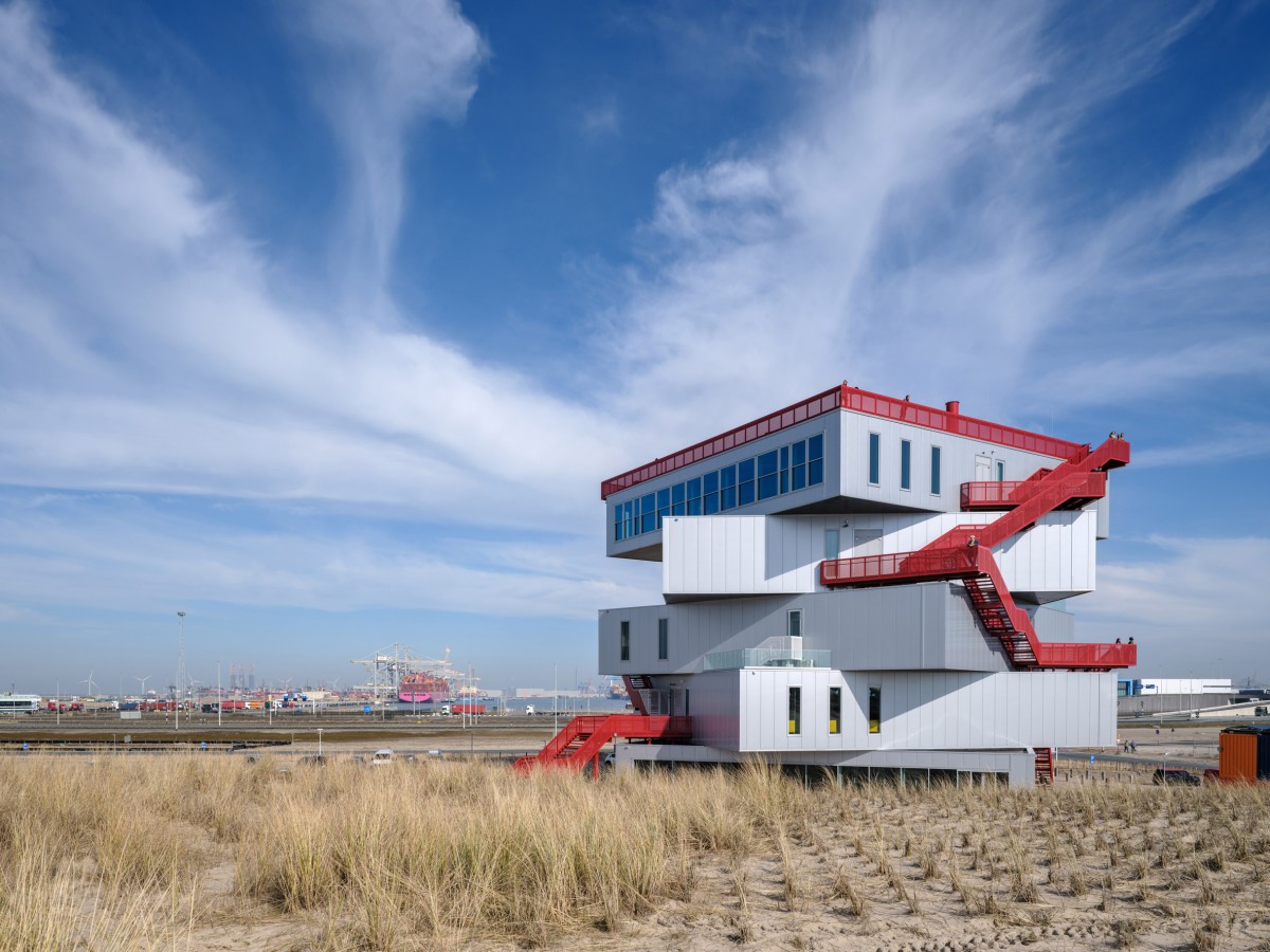 El llamativo centro de exposiciones Portlantis ha sido creado por el estudio neerlandés MVRDV.