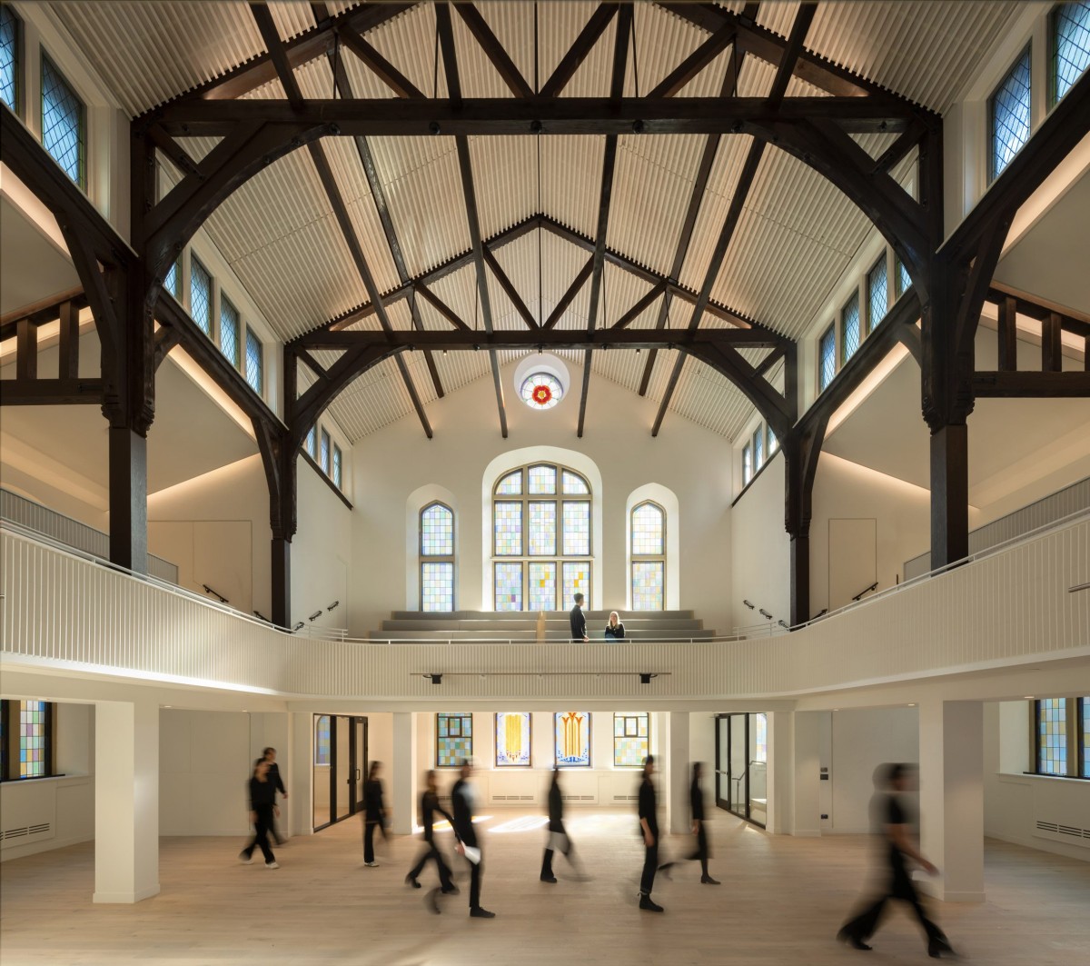 La iglesia también fue reformada y se emplea como sala de conciertos.