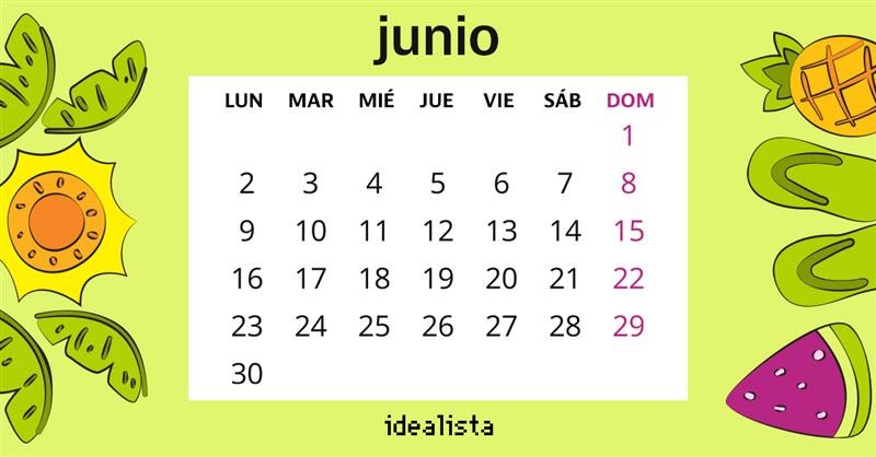 calendario junio 2025