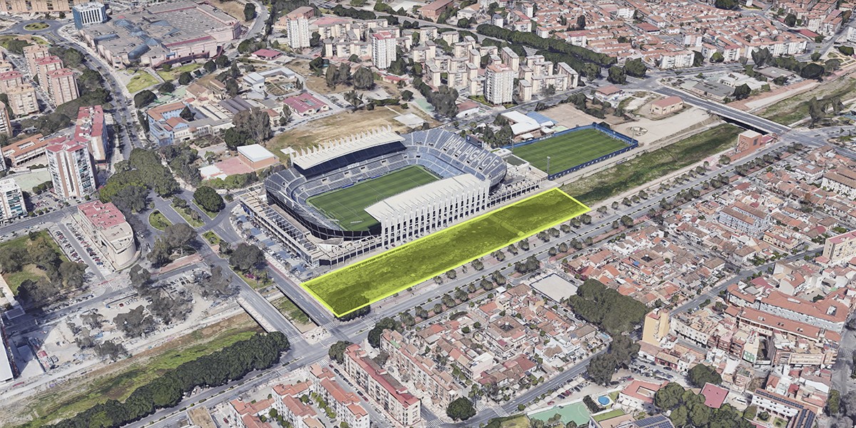 Zona donde se ubicará el futuro 'puente-plaza'