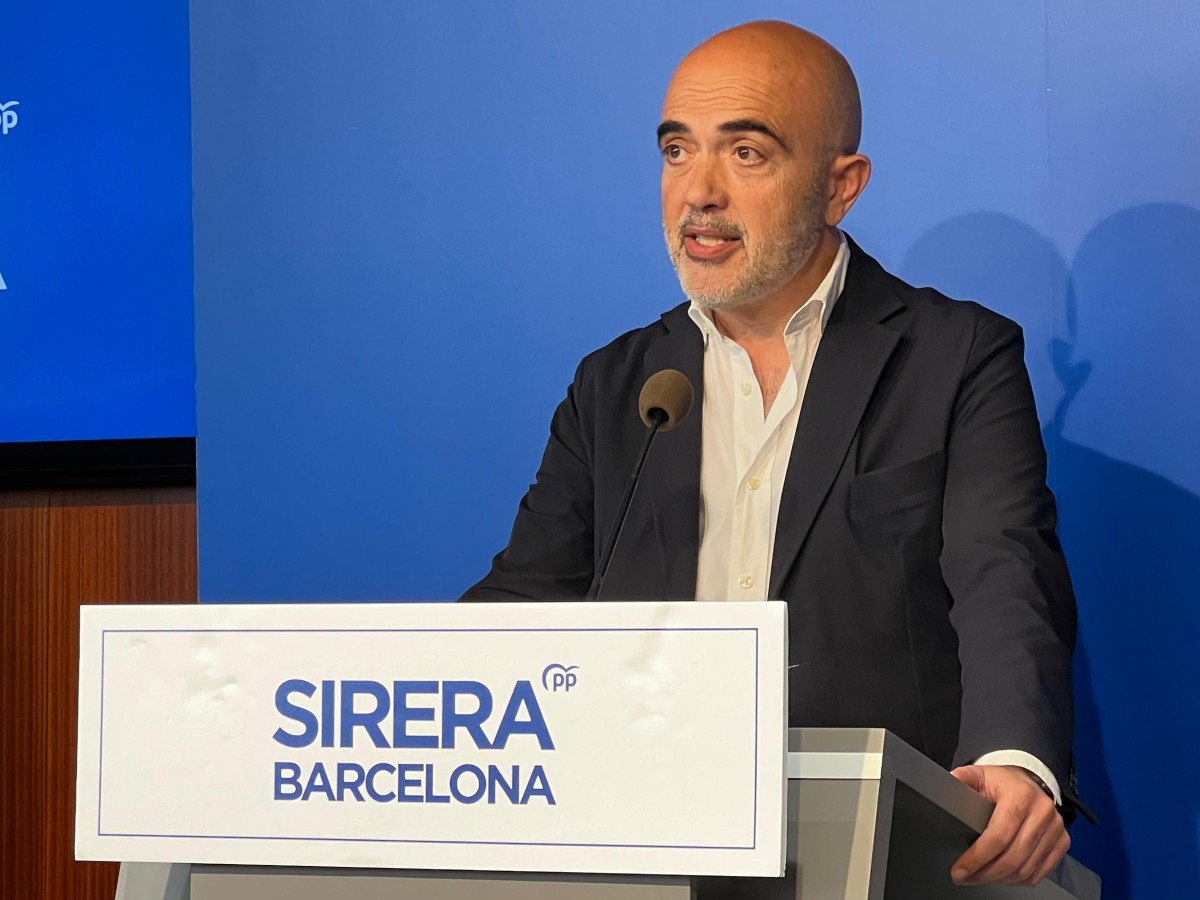 El presidente del grupo del Partido Popular en el Ayuntamiento de Barcelona, Daniel Sirera