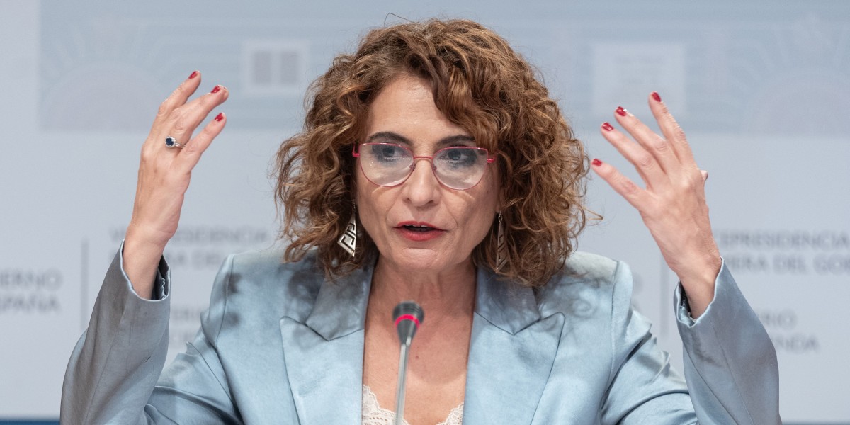 La vicepresidenta primera y ministra de Hacienda, María Jesús Montero, en una imagen de archivo.