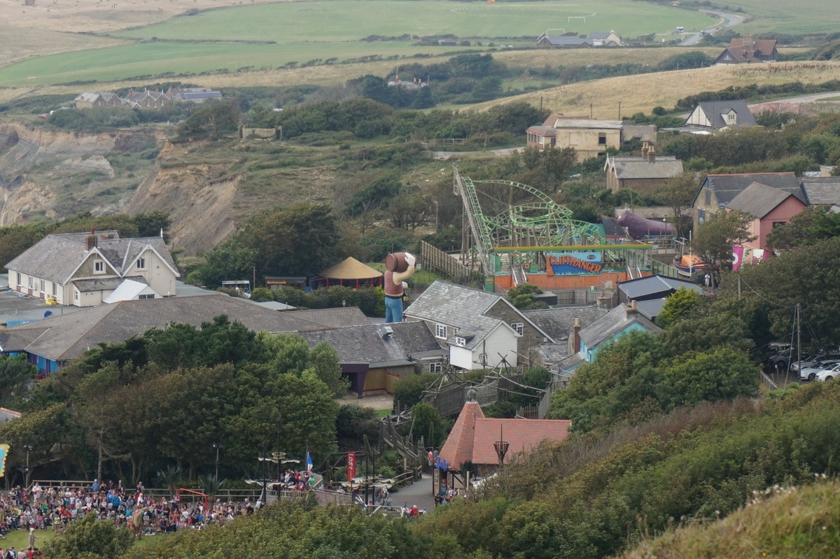 Vista general del parque Blackgang Chine, situado en la isla de Wight.
